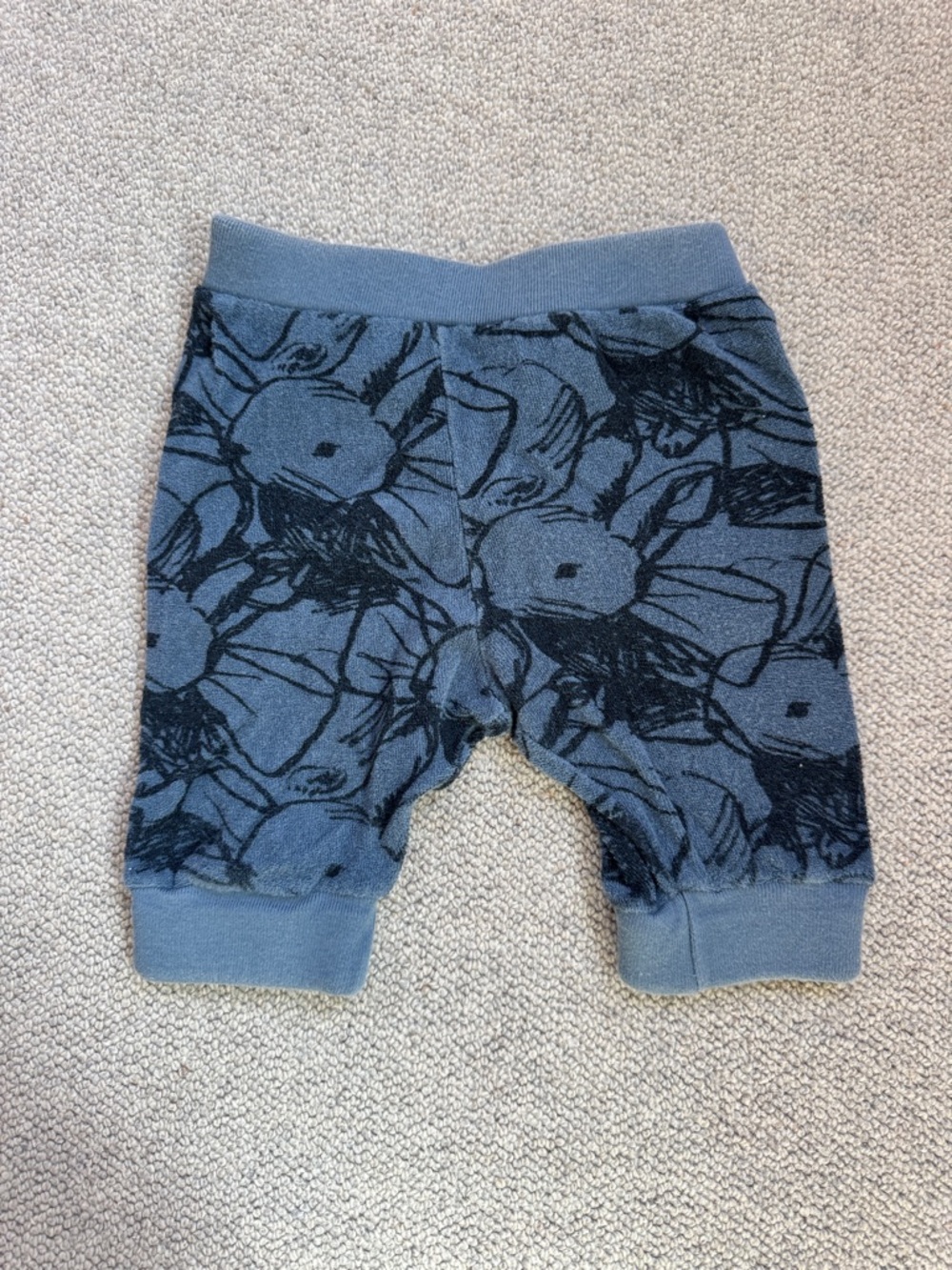 Bobo Choses Blue Floral Knit Baby/Toddler Pants